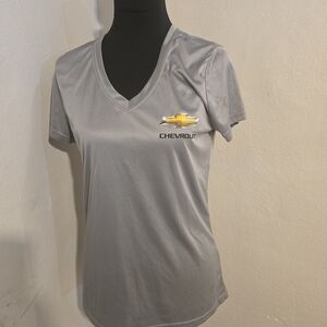 Chevrolet Women's Gray Short Sleeve Tee Size M
